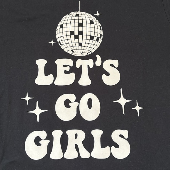 Let's Go Girls Black Graphic Tee - Picture 2 of 4